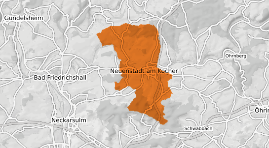 Mietspiegelkarte Neuenstadt am Kocher